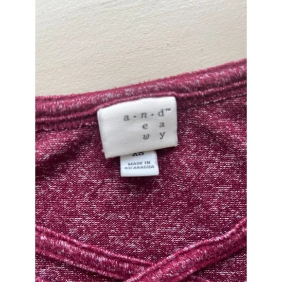 A New Day Maroon Heathered Strappy Top Shirt XS - Picture 4 of 4